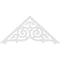 Ekena Millwork Pitch Athens Architectural Grade PVC Gable Pediment, 48"W x 22"H x 1"P (11/12) GPP048X022X100ATH - alternate 2
